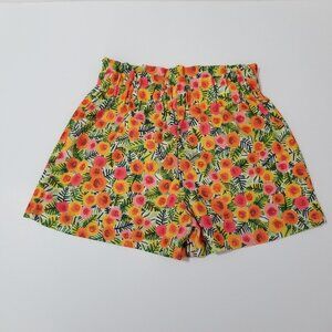 Mayoral little girl floral lightweight summer shorts size 7 (F14)